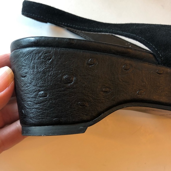 {DONALD J PLINER} Black Pattern Sling Back Heel - Picture 4 of 8